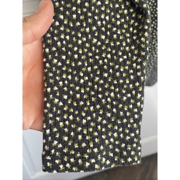 American Eagle Women's 90s Floral Button Down Mini Dress Sz M Y2K Ribbed Stretch - Picture 5 of 11